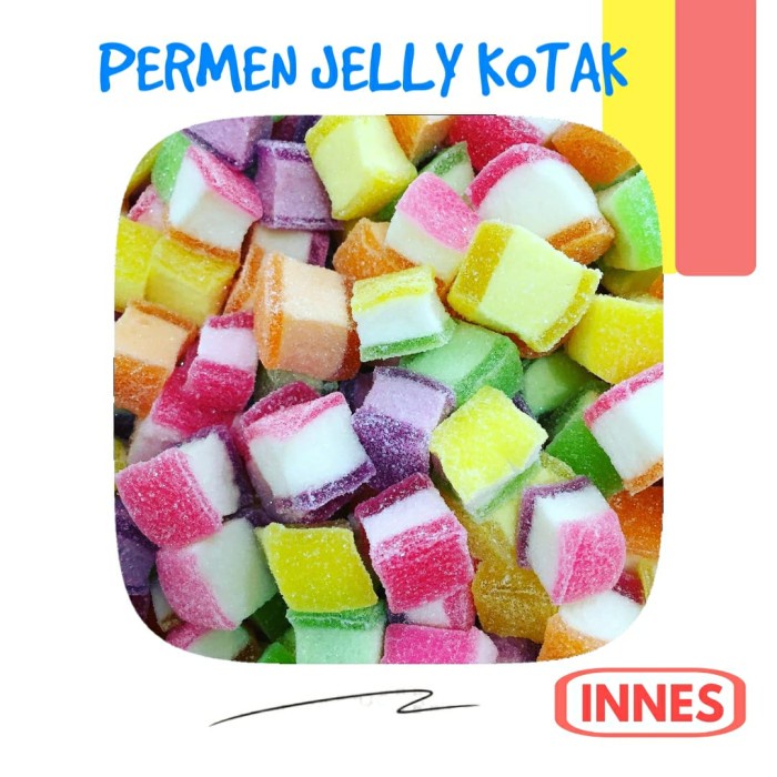 

✨PROMO✨ -PERMEN JELLY KOTAK 250 GR / JELI THAILAND KUBUS / FRUIT JELLY CANDY