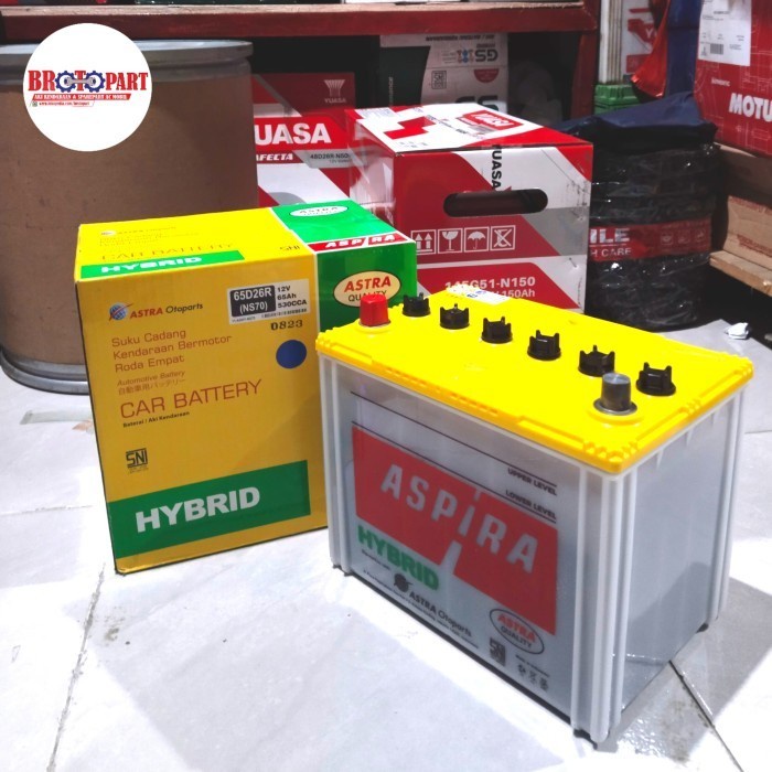 Aki Mobil Hino Bus FB, Ranger Accu ASPIRA HYBRID NS70 65Ah