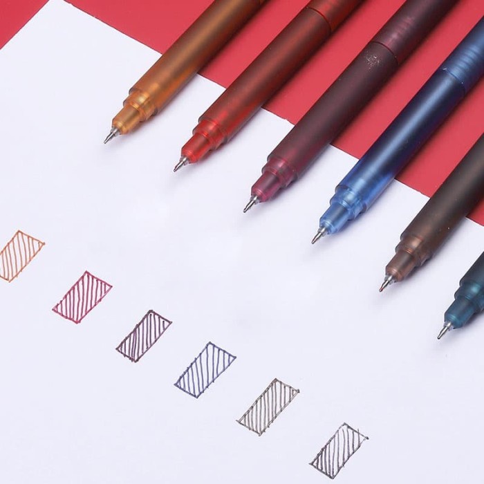 

[New]/Promo Shands Retro Color Gel Ink Pen / Pulpen Gel / Pulpen Warna Warni - SET A