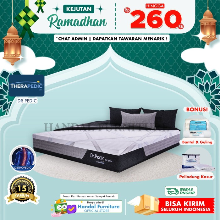 Therapedic Hanya Kasur Spring Bed Dr. Pedic 180 x 200