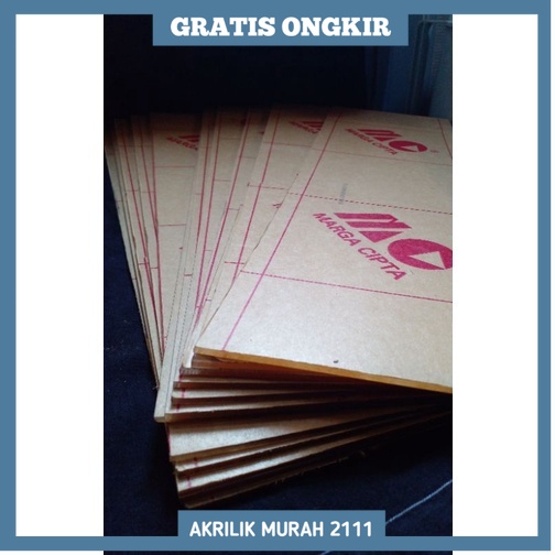 

Acrylic custom akrilik lembaran A4 30 x 21 cm tebal 2mm