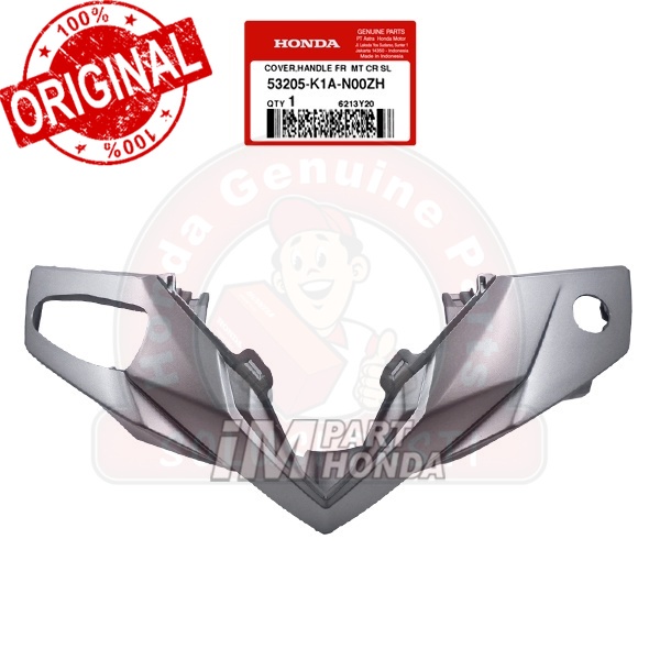 Original  Batok Depan Beat LED Eco K1A Silver Dof 53205-K1A-N00ZH 53205K1AN00ZH Jaminan 100% Asli Ho