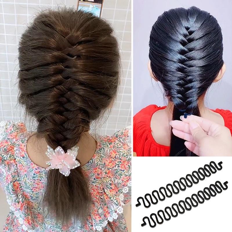 [FF-155] Alat Kepang Rambut Elastis Aksessoris Rambut Kelabang Black