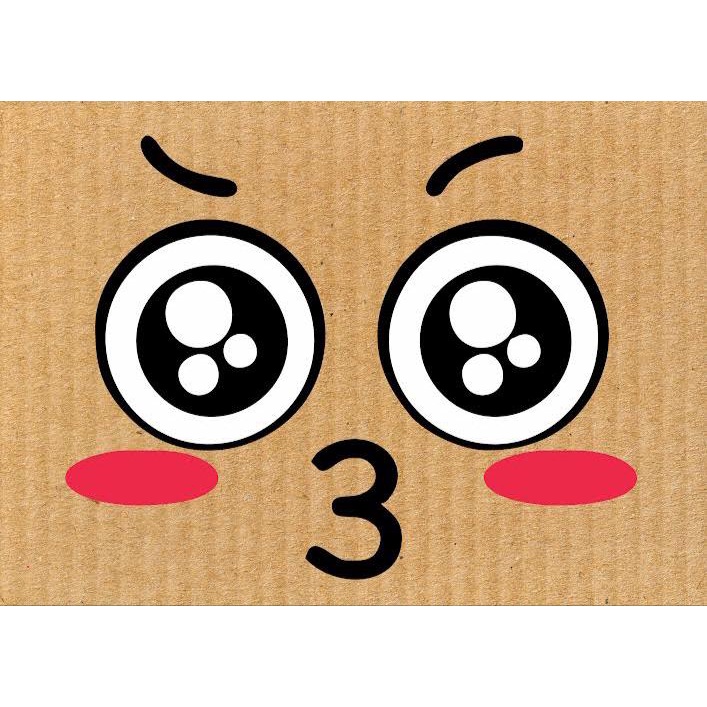 Topeng kardus emot lucu dan anime