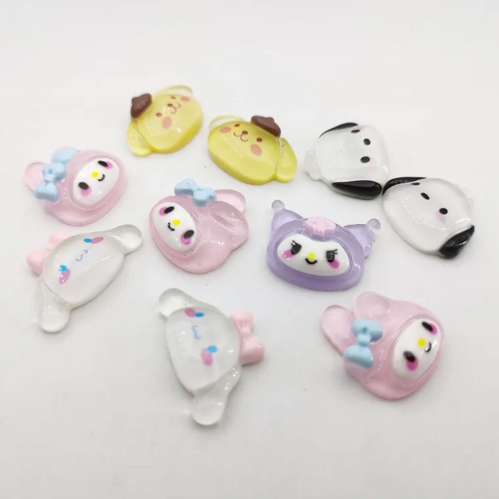 MurmerOfficial DIY Aksesoris Tempel Sanrio Lucu Cute Aksesoris Resin Colourfull Korea A103