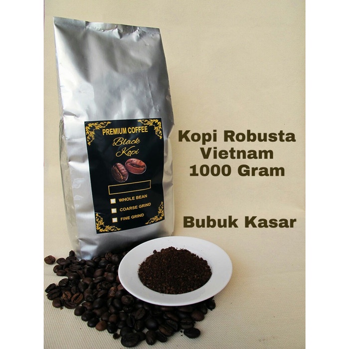 

KOPI VIETNAM 1000 GRAM - KOPI ROBUSTA VIETNAM 1000 GRAM - BUBUK KASAR