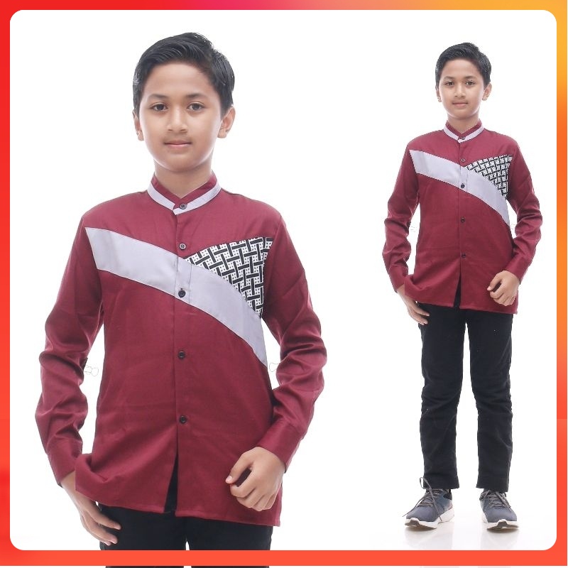 BAJU KOKO ANAK TANGGUNG SD SMP LENGAN PANJANG