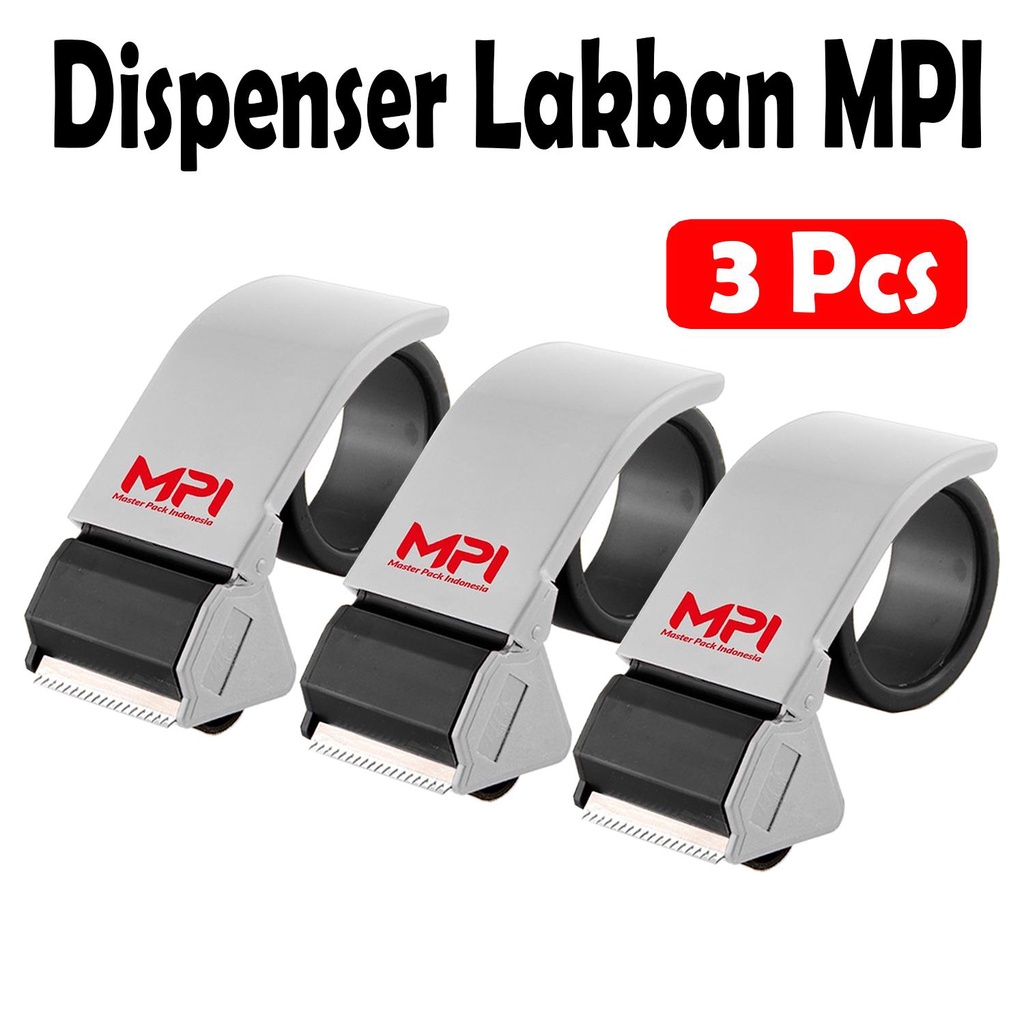 

[ 3 PCS ] Tape Dispenser Lakban Pemotong Pita Perekat - Tape Cutter Master Pack Indonesia Bogor
