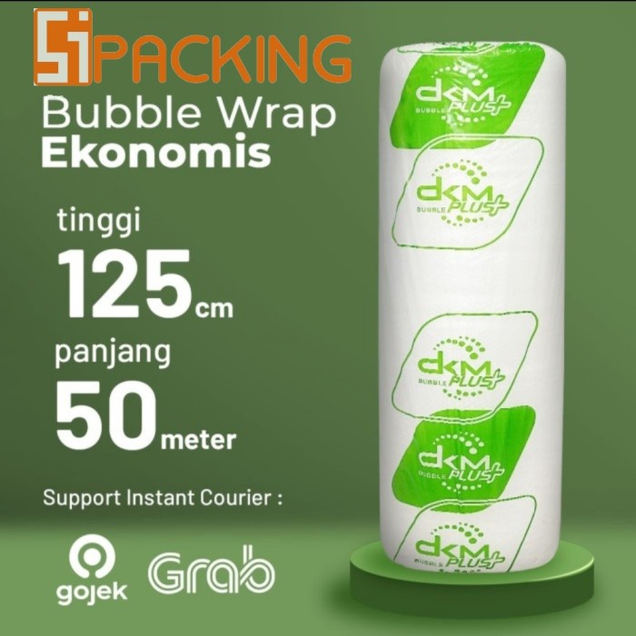 

PLASTIK BUBBLE WARP BUBLE WRAP PUTIH BENING ROLL DKM PLUS - HITAM STANDARD, 125CM X 50M