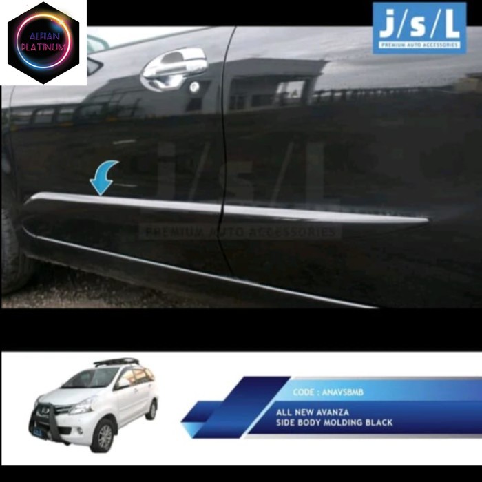 list body samping mobil all new avanza 2012-2014 - Hitam Variasi Mobil