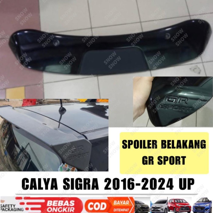 Spoiler Belakang Calya Sigra 2016 2023 2024 2025 GR Warna body Lampu - Hitam