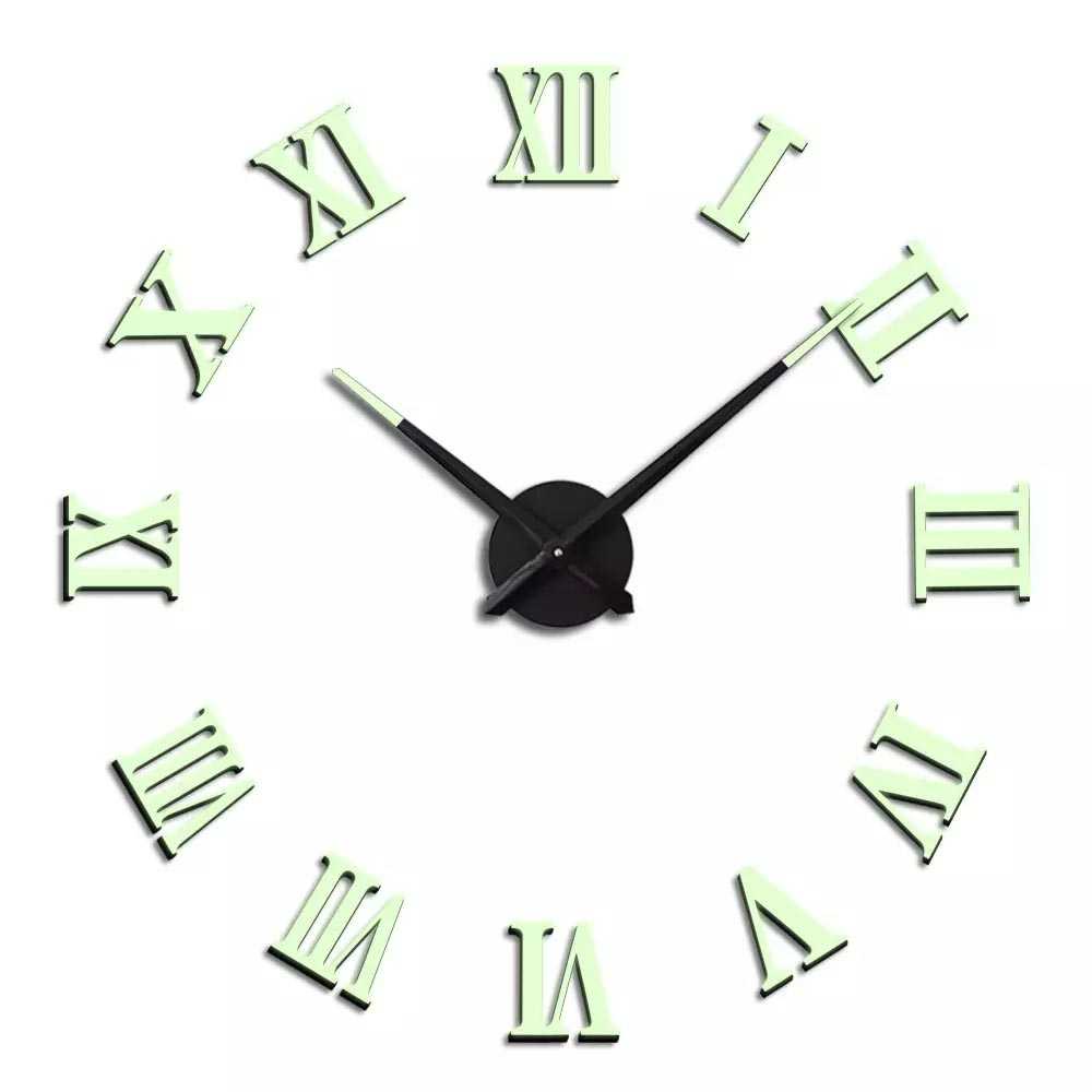 ‼️COD‼️ LCKMNOFCLSTR  Jam Dinding Besar DIY Giant Clock Glow in The Dark 80-130cm - DIY-106 ‼️COD‼️