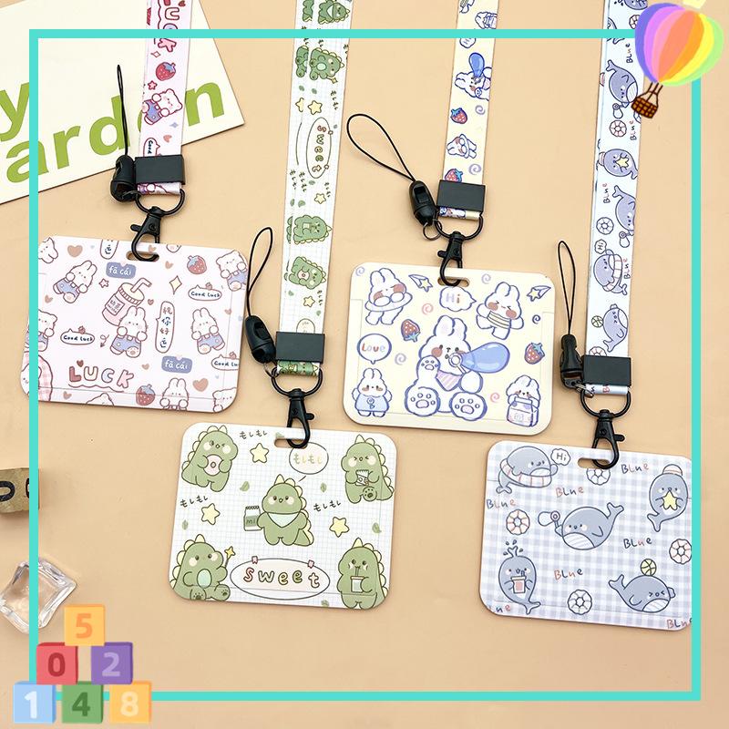 

⚡ VC-Alat tulis ⚡ ID Card Holder Proteksi Holder Kartu Bus Gantungan Kunci Holder Kartu Bus Tali Nama Tag Untuk Anak Name Tag ID Card