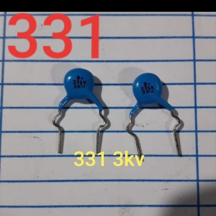 kapasitor capasitor 331 3kv 3000v 3.000v 2kv 1kv 2000v 1000v