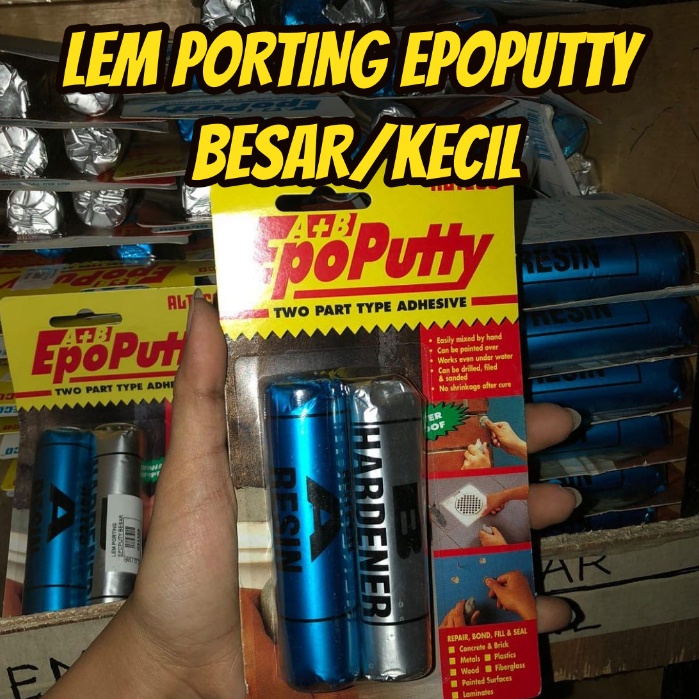 

LEM PORTING EPOPUTTY BEAR / KECIL || LEM PORTING LEM KAPAL ECO PUTTY 100GR