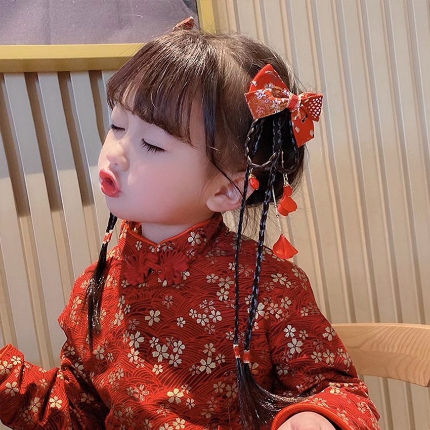 Set Jepit Rambut Anak China Hanfu Model Fashion Anak Perhiasan Hanfu -