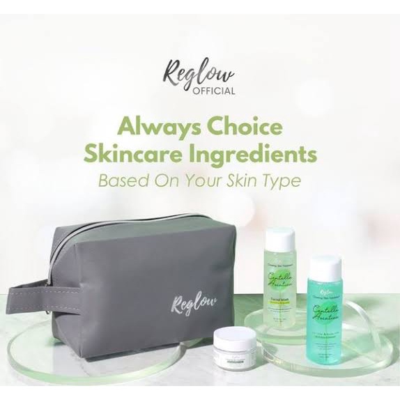 REGLOW SERIES Free Pouch Glowing Skin Treatment Skincare Perawatan Wajah Glowing BPOM Original