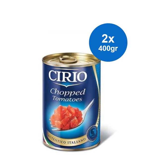 

Cirio Makanan Kaleng Tomat Cacah 400 gr x 2