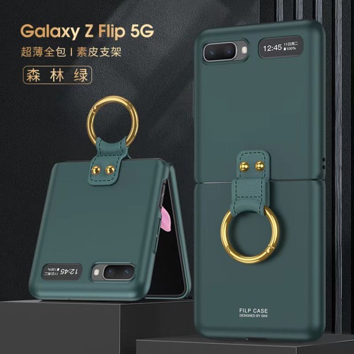 Casing Case Samsung Galaxy Z Flip 1 Matte With Ring Case GKK Original
