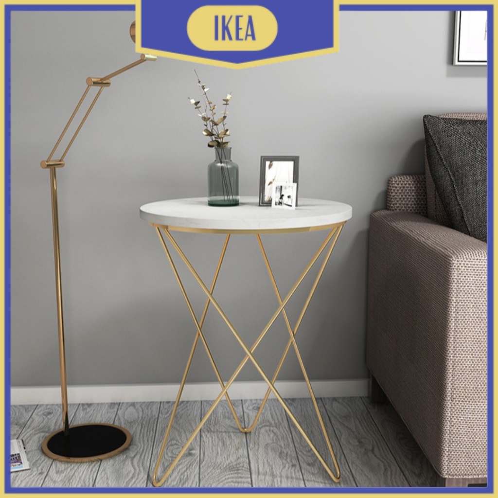 IKEA Meja Tamu Kamar Tidur Meja Coffee Cantik Round Side Table