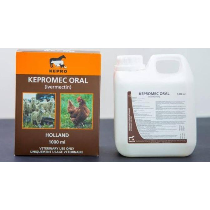 Kepromec Oral 1 Liter Obat Kutu gudig Cacing Scabies Hewan ayam layer