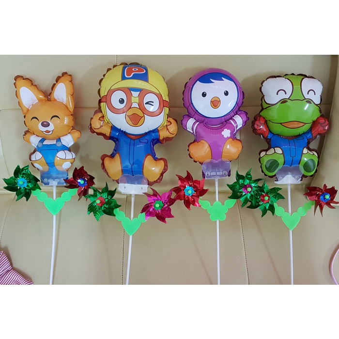 Balon anak pororo  korea. - eddy kuning