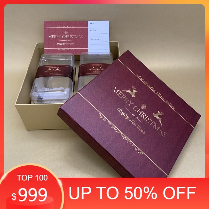 

HADIAH NATAL/DEKORASI NATAL/ Gift Box Natal / Box kue kering natal / kotak kue christmas / hampers