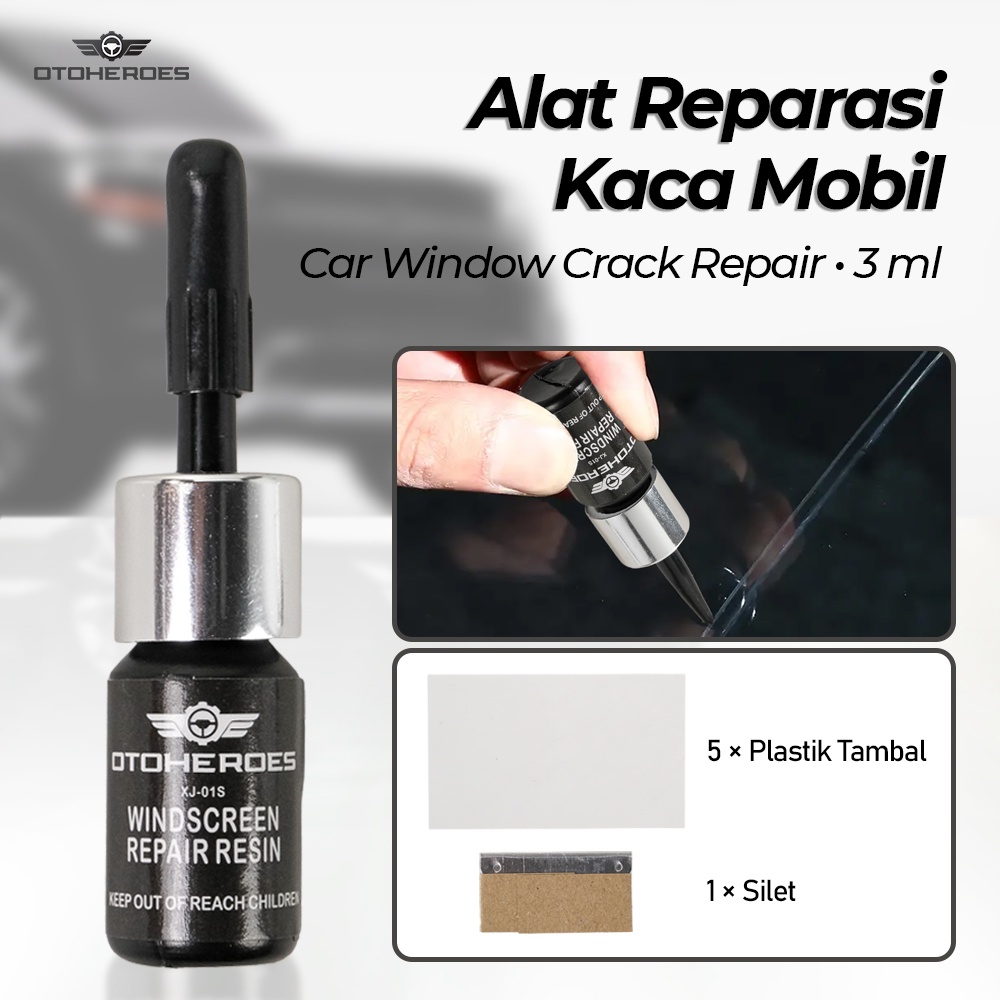 Alat Reparasi Kaca Mobil Retak Car Window Crack Repair - XJ-01S - No Color/lem kaca retak/lem kaca mobil retak tanpa bekas
