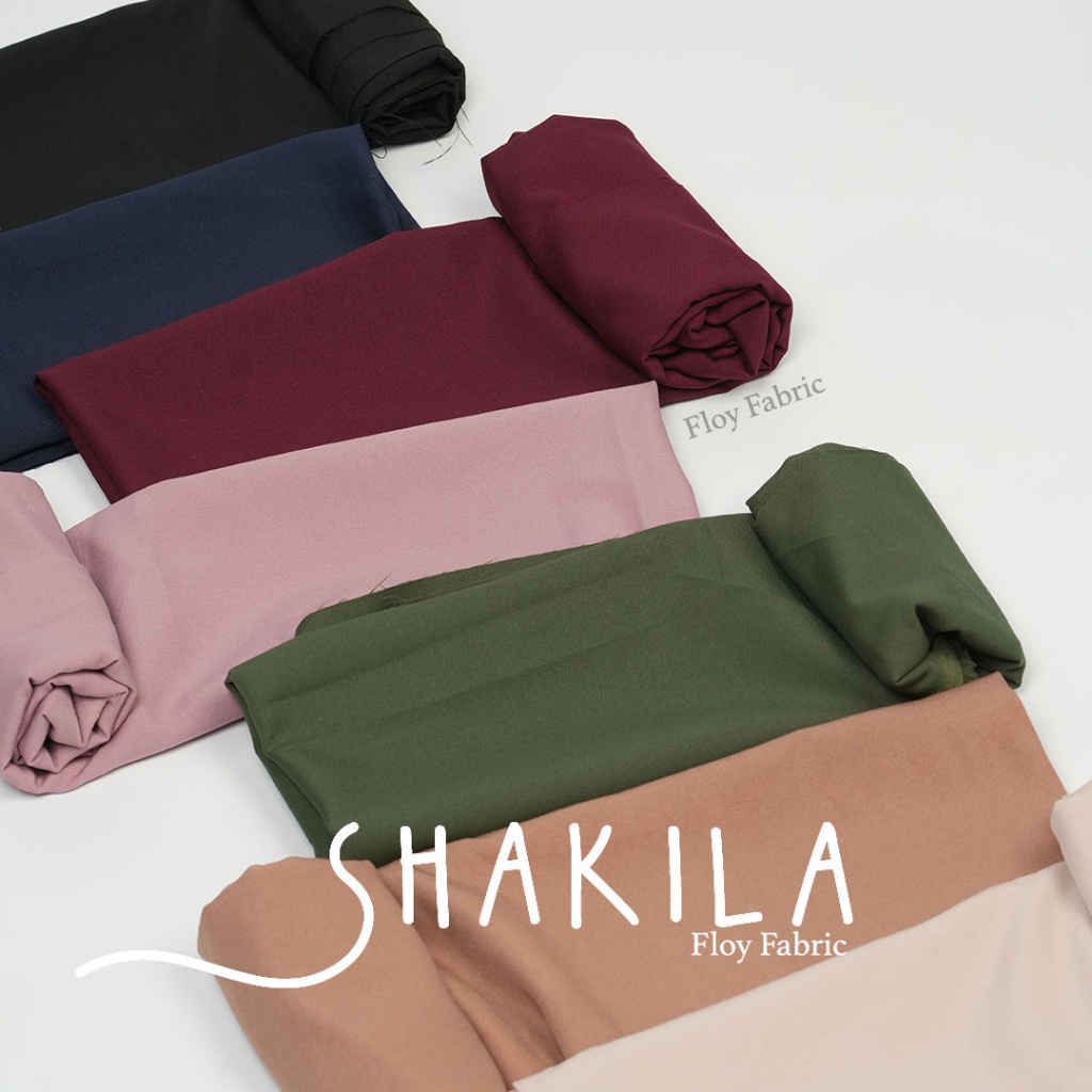 Floy Fabric SHAKILA PER 1 METERAN kain eceran bahan gamis kulot dress