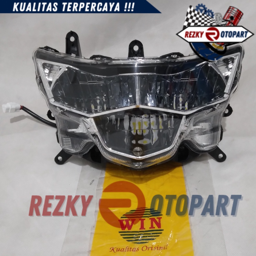 Lampu Depan Mio Soul GT 125 Blue Core + LED 2015 2016 2017 2018 WIN | reflektor headlamp WIN | head 