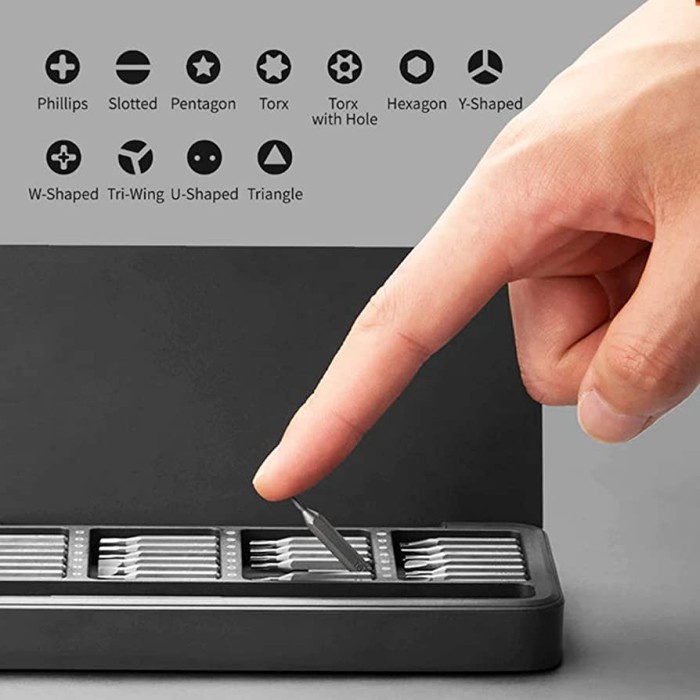 HOTO Obeng Set Manual 28in1 Magnetic Screwdriver Set