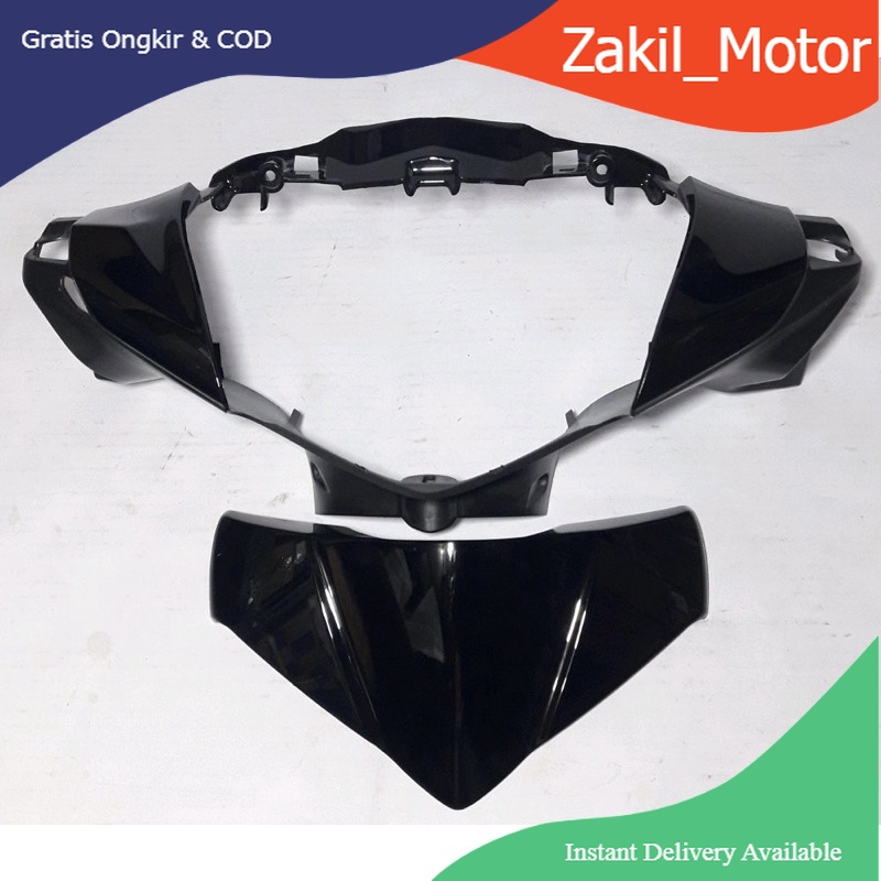 Batok Depan Supra X 125 Helm In 2011 2012 2013 Hitam | front handle cover WIN | kepala lampu motor h