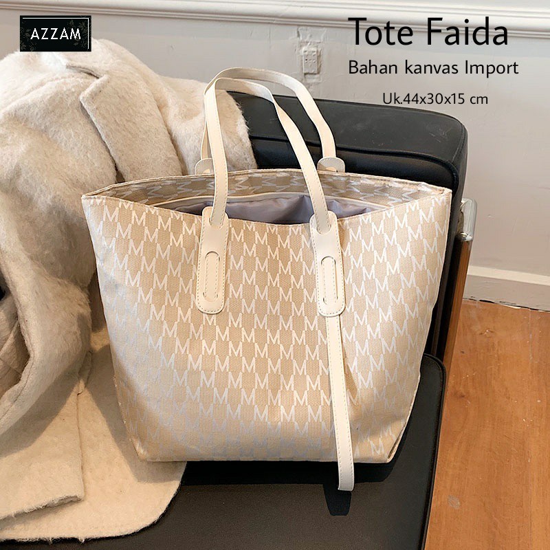 TOTE BAG WANITA FAIDA IMPORT BY ORI AZZAM cantik