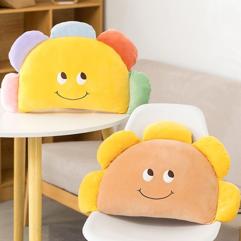 Bantal bunga matahari setengah lingkaran/ bantal sofa Terbaruu