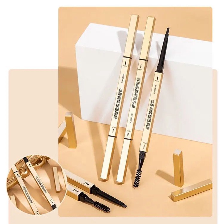 EYEBROW + KUAS PENSIL ALIS + BRUSH EYEBROW TAHAN AIR WATERPROOF DENGAN KUAS ALIS