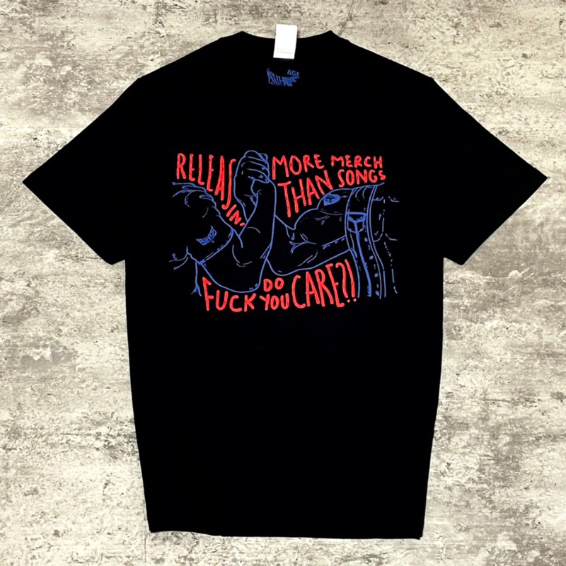 【COD】Teenage Death Star X Avhath Collaboration Tshirt  - Black Tidur pendek Fashion Hardworking T sh