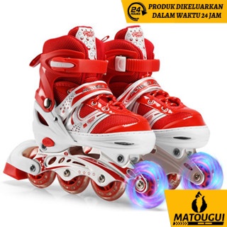 Matougui.perabot：Quad Roller Skates Anak/Remaja/Dewasa Skates Inline Skates Rubber Wheel Roller Skat