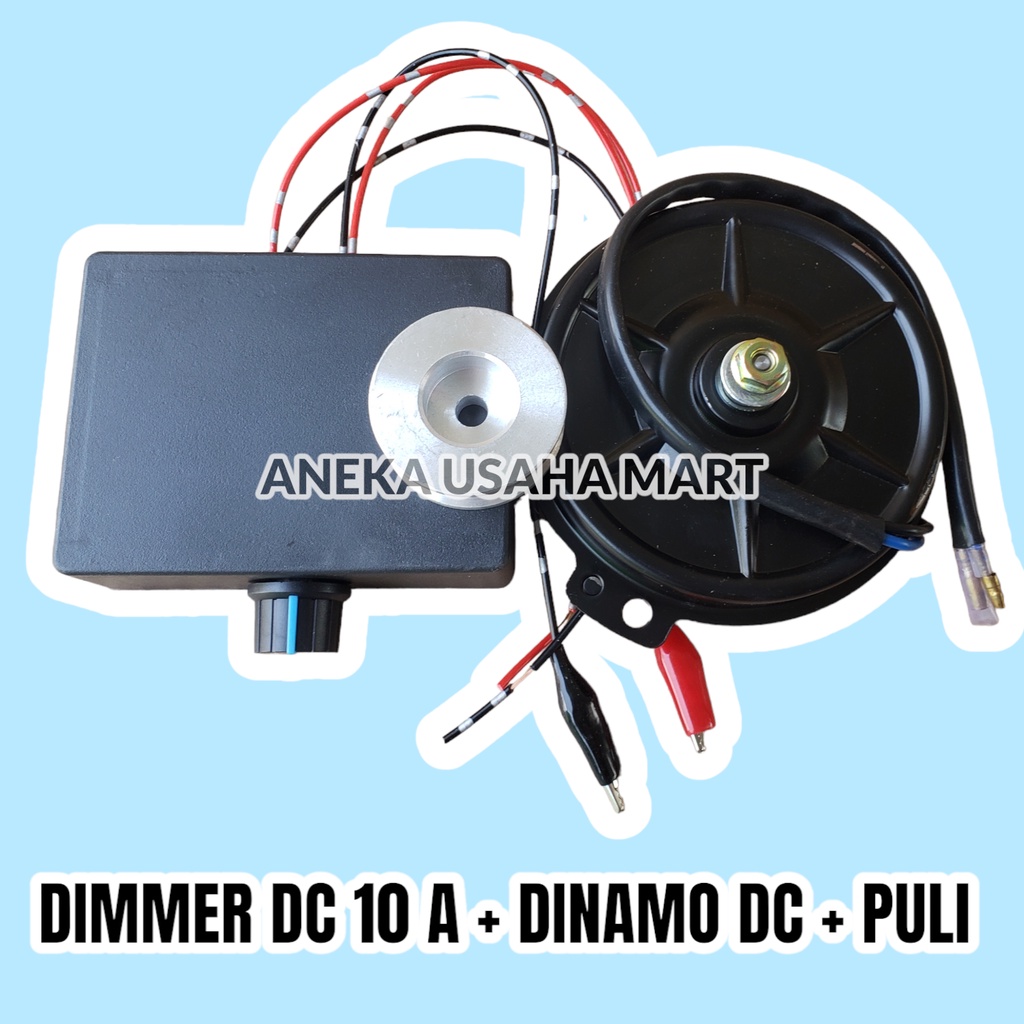PAKET DINAMO DC + DIMMER DC 5 A + DIMMER DC 10A + PULI + VANBELT DINAMO MEREK POKKA MESIN HARU MANIS