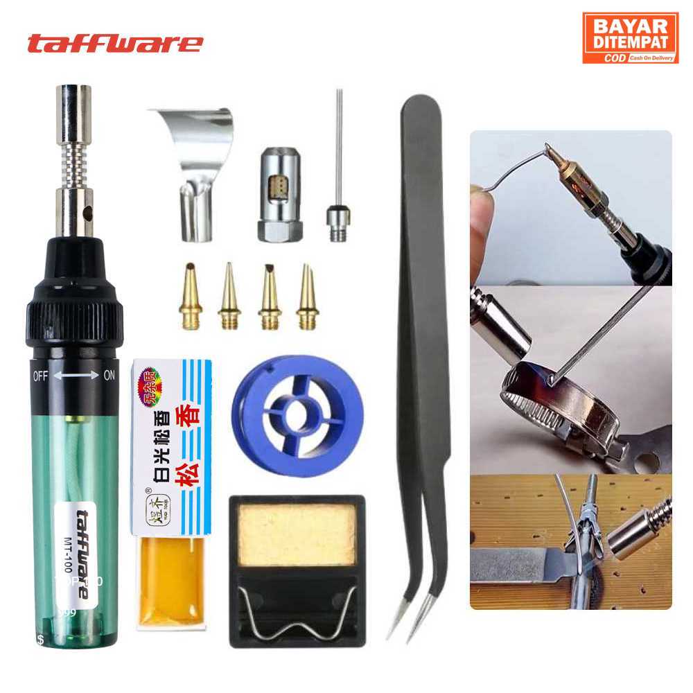 ( ORI ) Taffware Solder Gas Butane Portable Iron Pen - MT-100