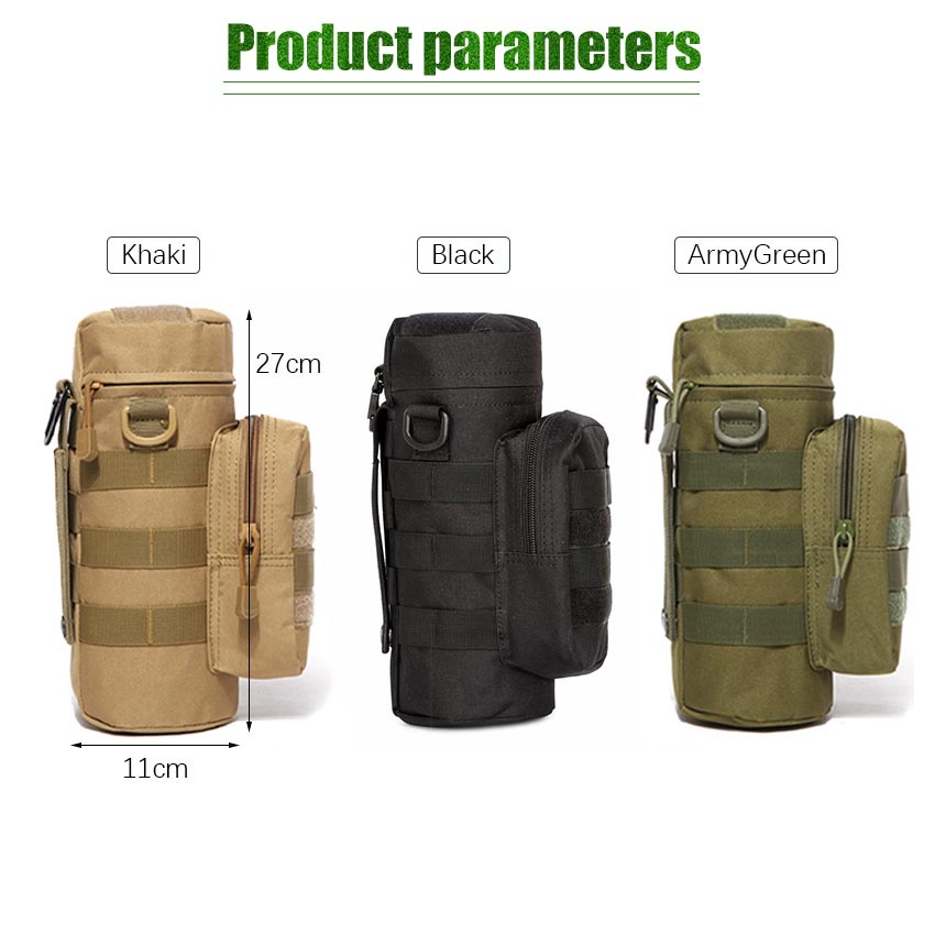 Tas Sarung Botol Minum Outdoor Tactical / Tas Selempang Botol Air Olahraga Tactical