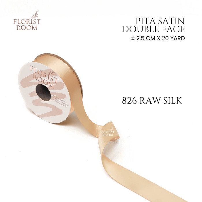 

Pita Satin Double Face ±2.5cm x 20yard - Ribbon - 743 Ginger