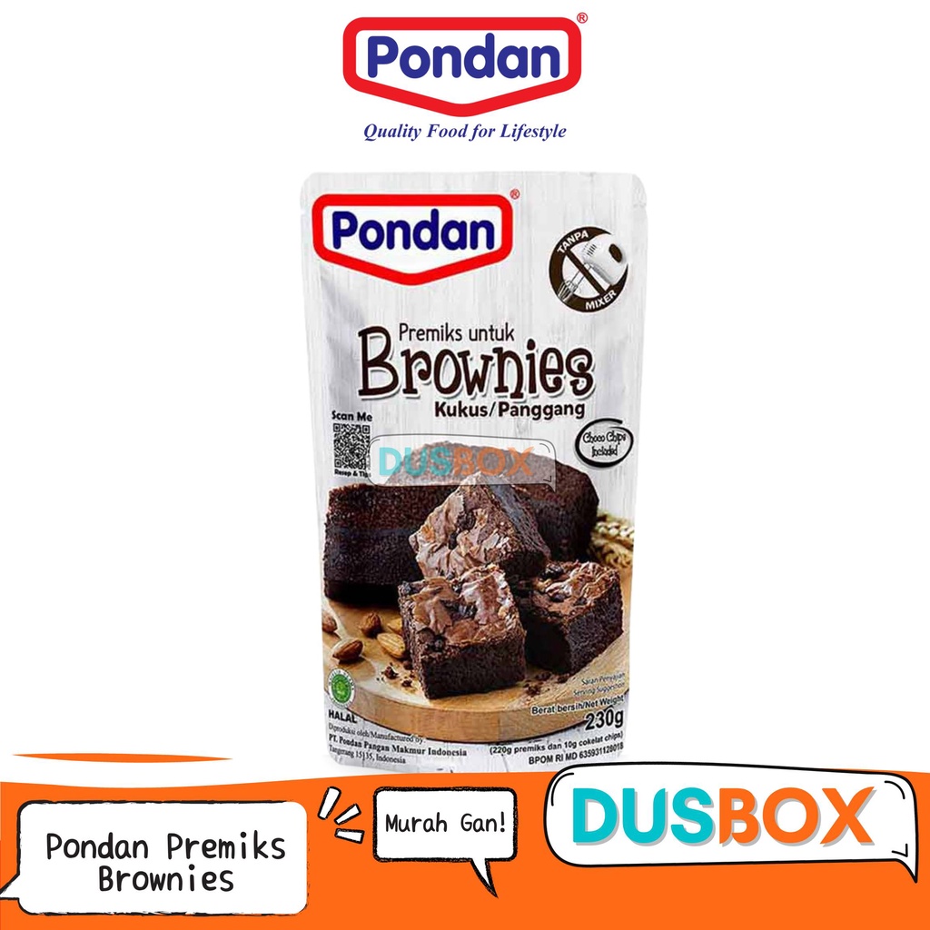 

Pondan Premiks Brownies / Pondan Brownies Kukus / Brownies Pondan / Pondan Brownies Panggang / Pondan Brownies / Brownies Instan / Tepung Brownies Instan