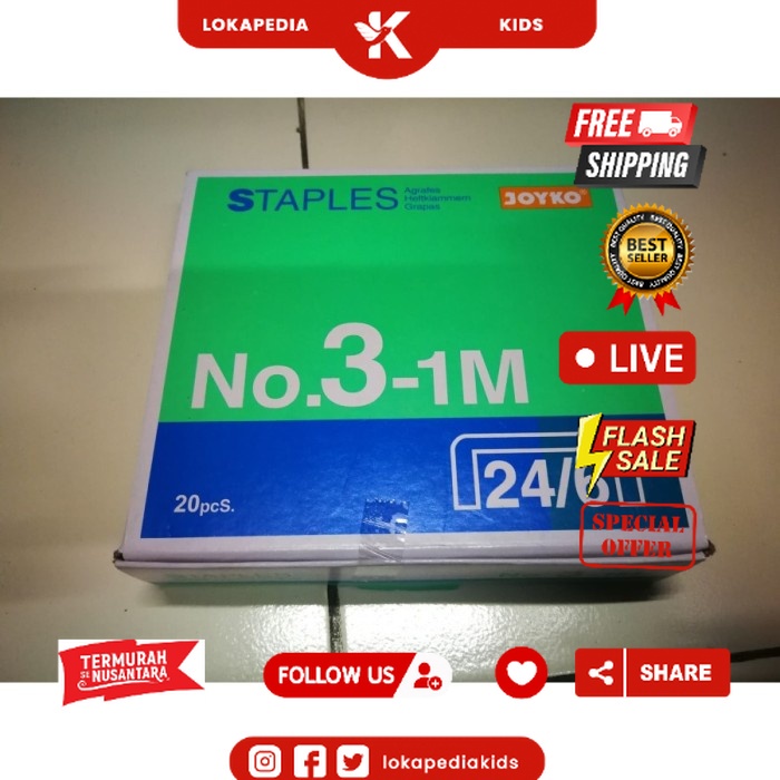 

[PACK] Isi Staples Joyko No 3 / Isi Staples Besar