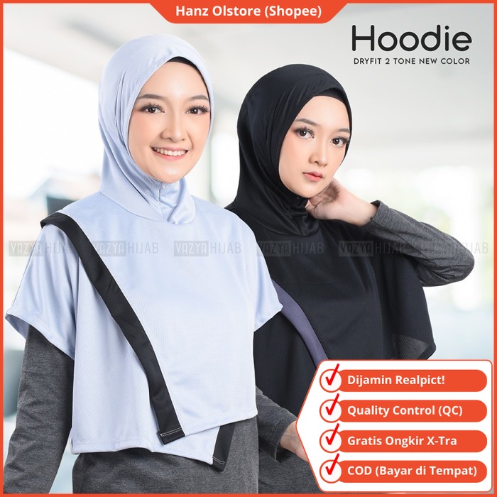 Hanz Olstore Jilbab Sport Premium Menutup Dada Panjang Olahraga Hijab Instant Jilbab Sporty / Hijab 