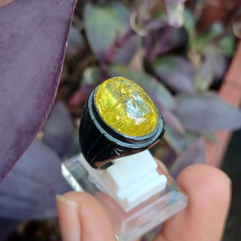 CINCIN BATU YELLOW DIAMOND PECAH SERIBU