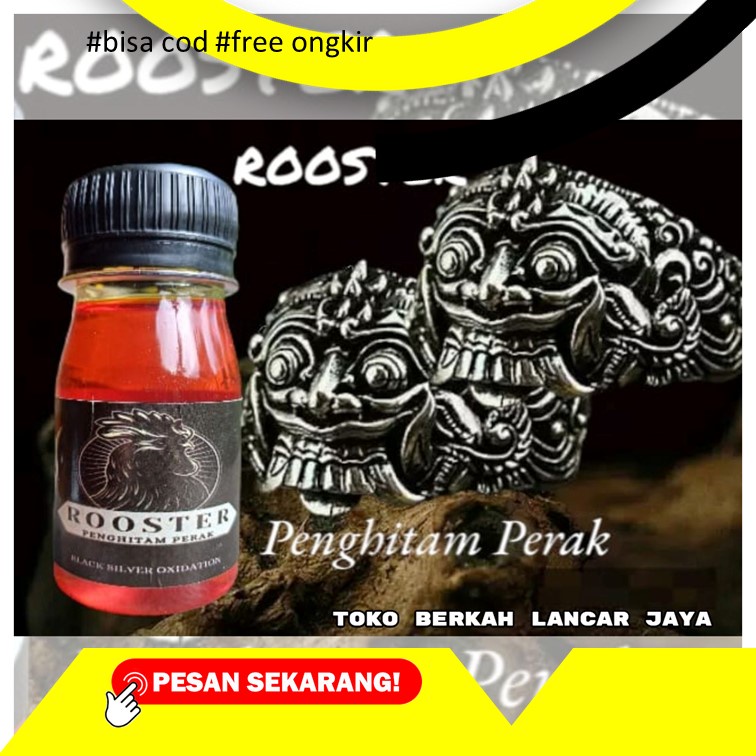 

ROOSTER Penghitam Perak metal bronir 10ml penghitam logam, Perak