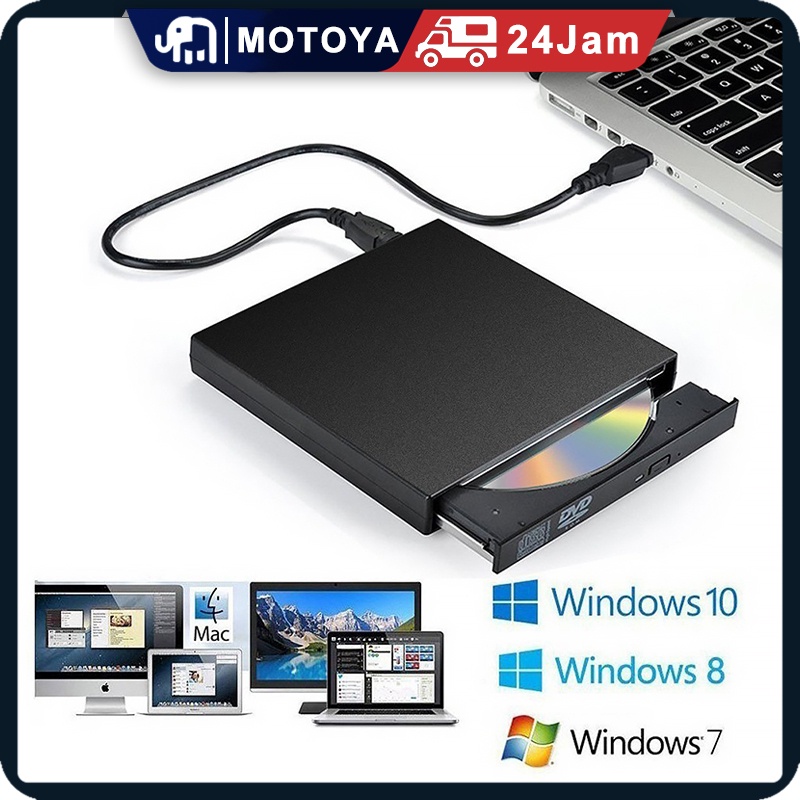 DVD external /dvd external laptop /Portable DVD Writer DVD/CD/VCD USB2.0 untuk All-in-One/untuk PC /