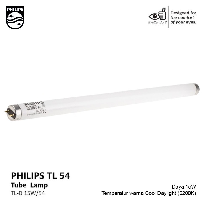 PHILIPS Lampu TL D 15W 54 765