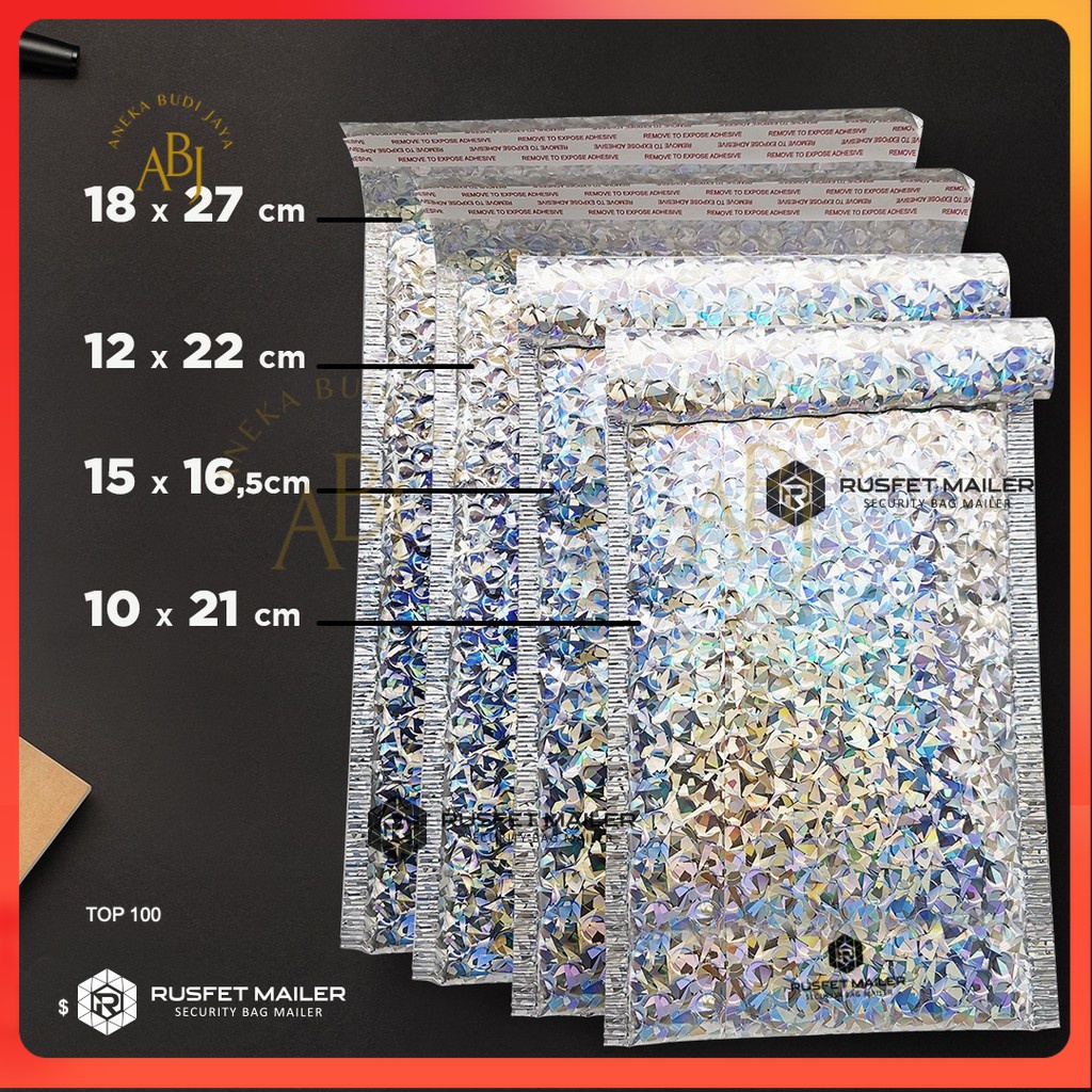 

Amplop Bubble Murah | Bubble Mailer Premium | PolyBubble Murah Motif Hologram