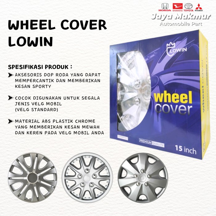 Dop Roda Wheel Dop Cover Velg Standar Ring 13 Silver